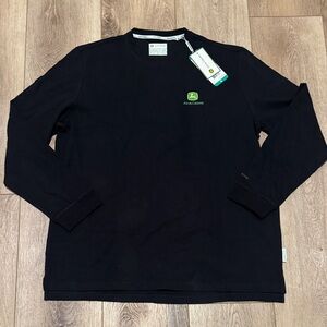 NWT John Deere Men's Black Long Sleeve Tee XL